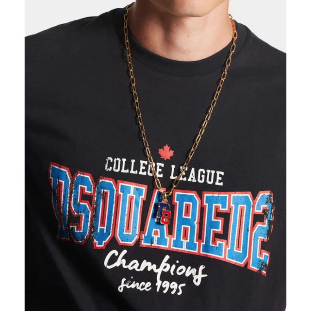 Dsquared2 Cool Fit Logo T-shirt Black Heren