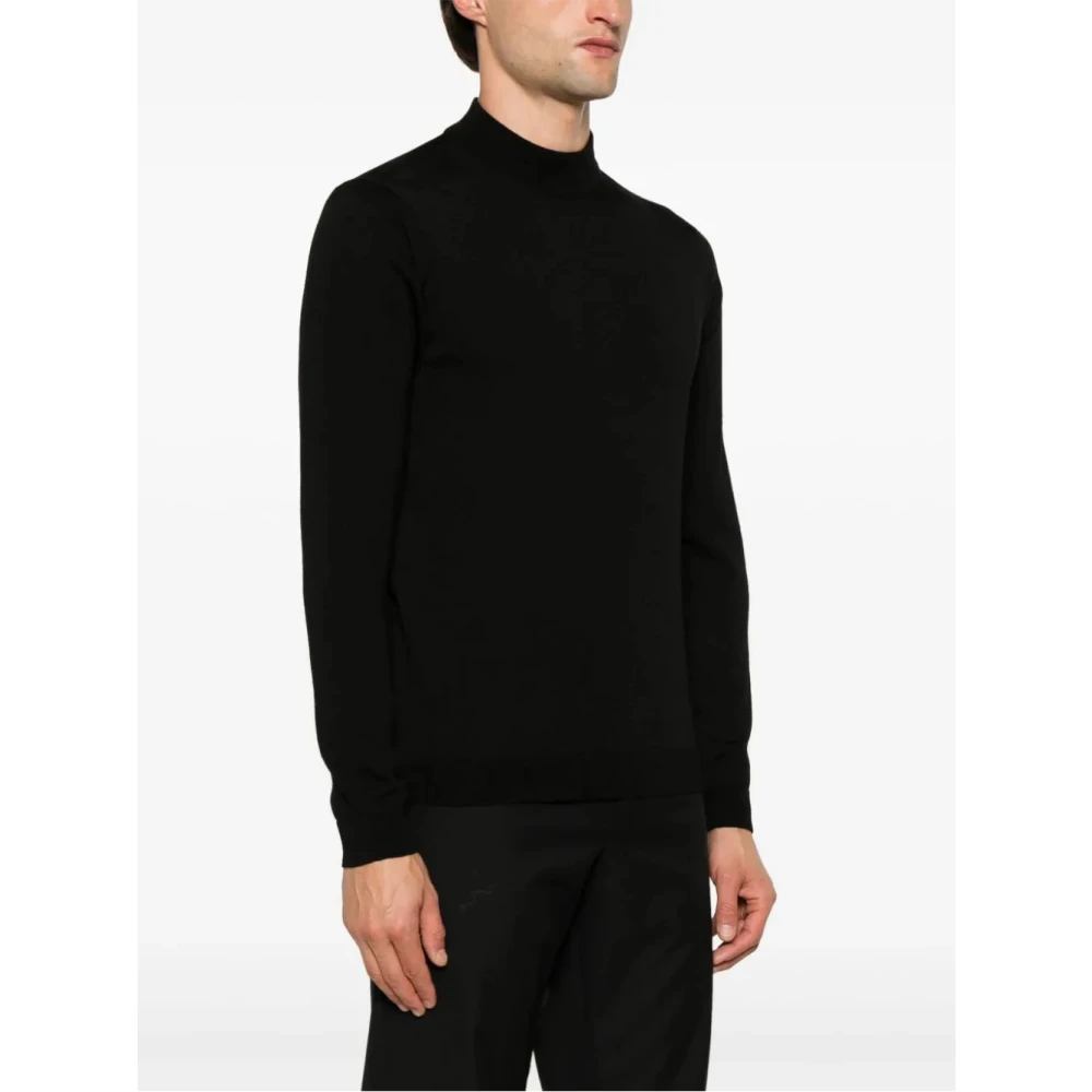 Roberto Collina Zwarte Coltrui Gebreide kleding Aw24 Black Heren