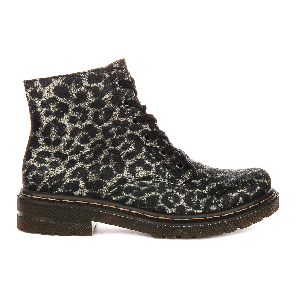 Rieker Women's Multicolor Multi Zip Boots - Lace-Up Boots - 4 Uk - Shoes