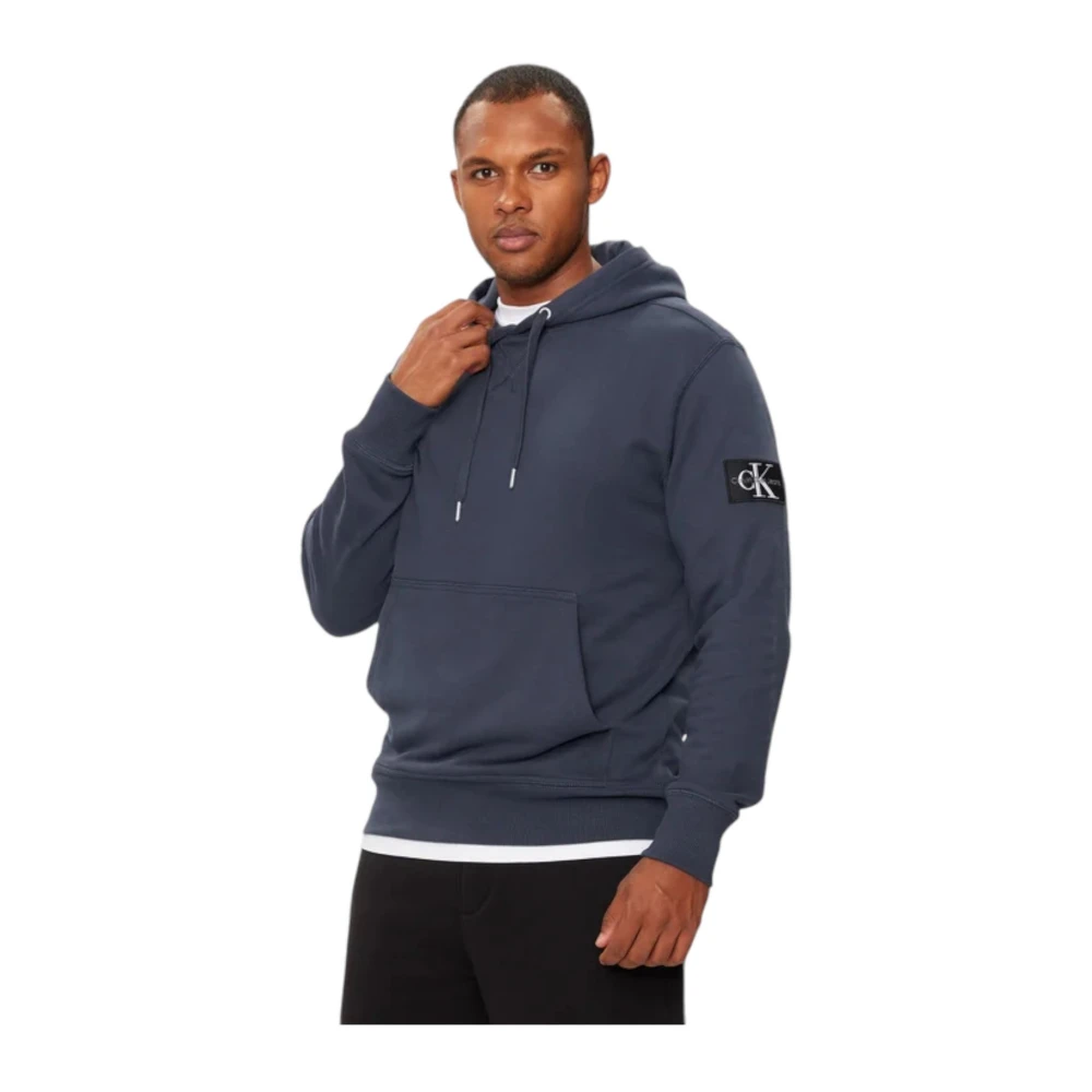 Calvin Klein Jeans Hoodie Sweatshirt Blue Heren
