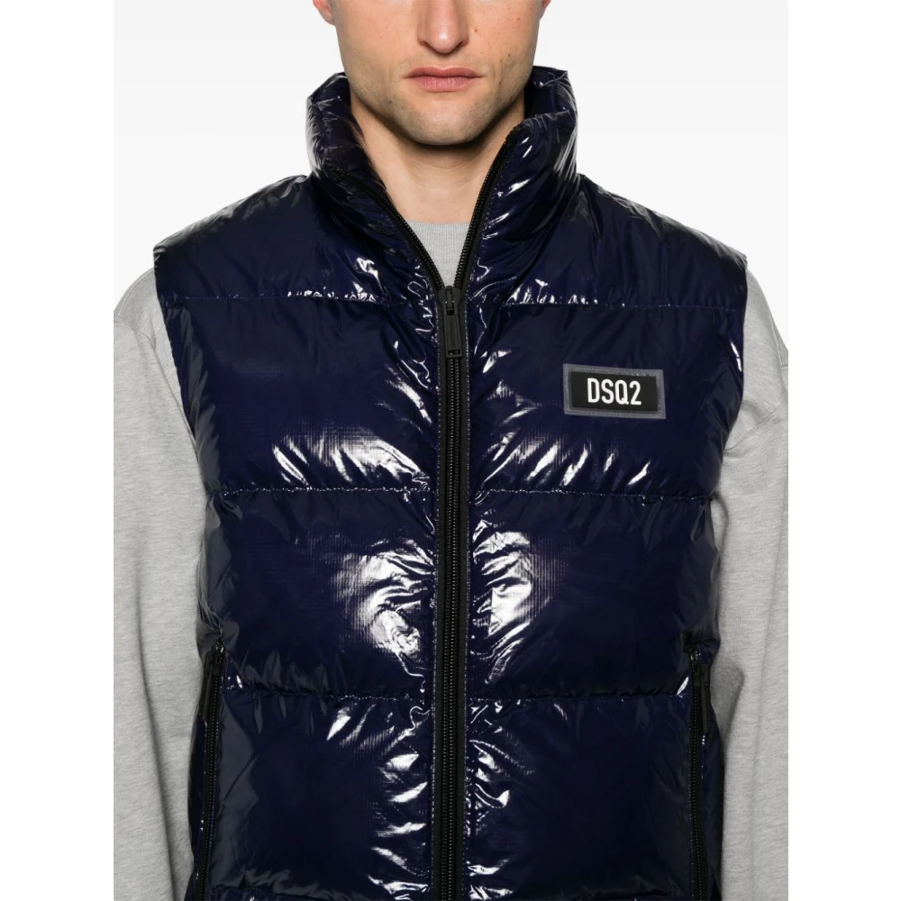 Dsquared2 Sportieve Marine Vest Blue Heren