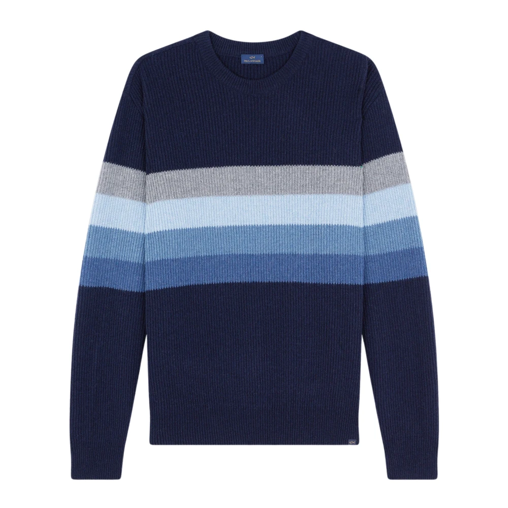 Blå Re-Wool Crewneck Genser