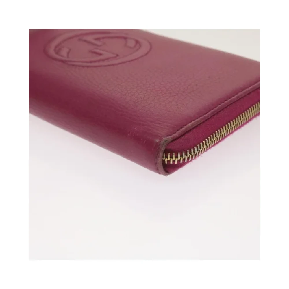 Gucci Vintage Pre-owned Leather wallets Pink Dames