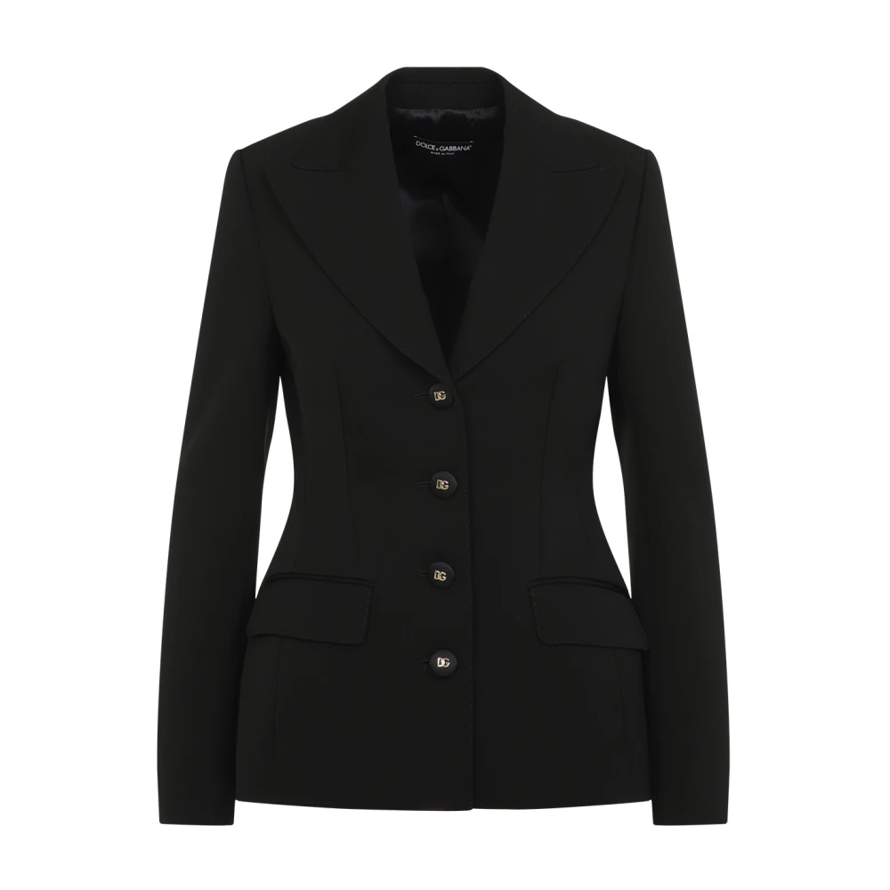 Dolce & Gabbana Stijlvolle Jas voor Mannen Black Dames