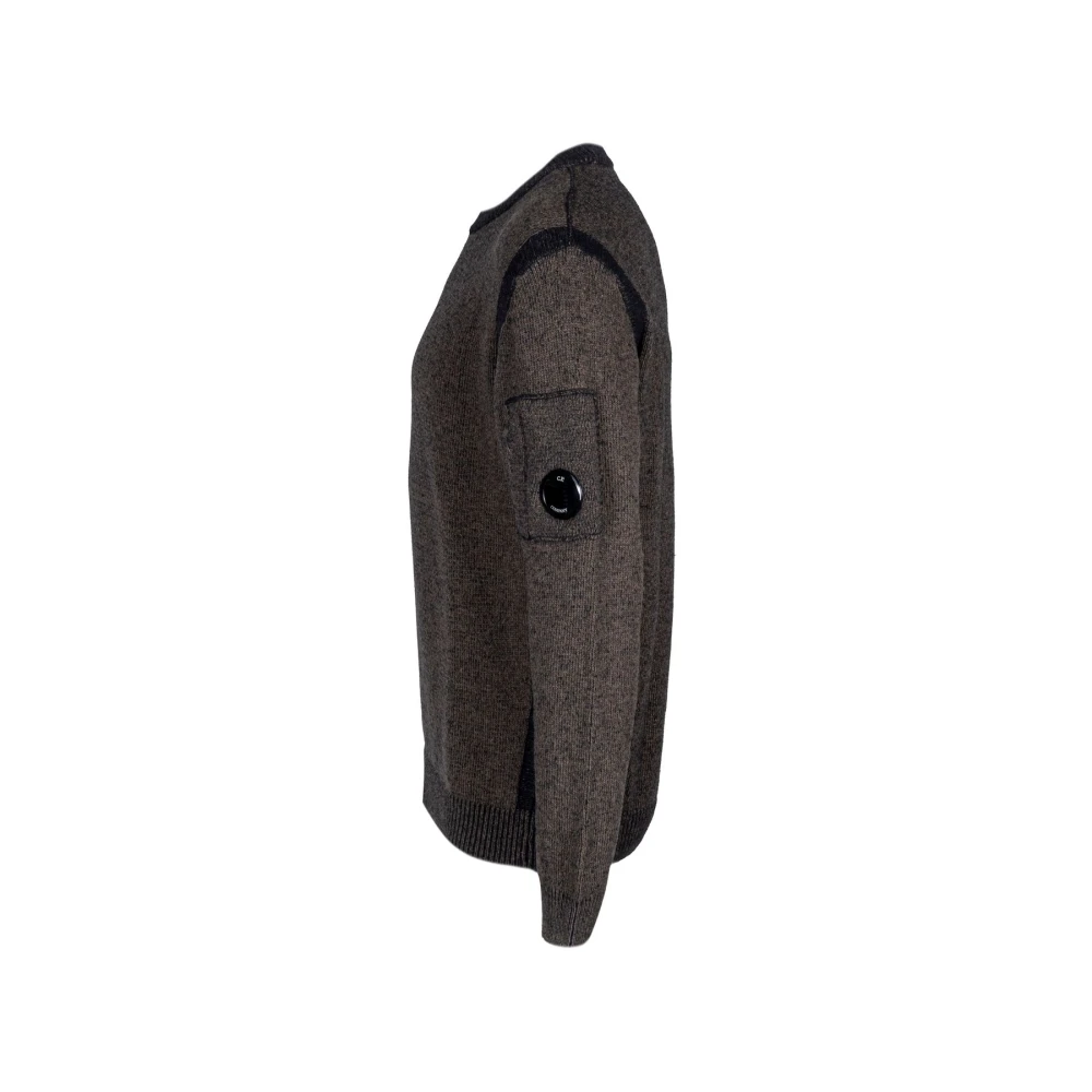 C.P. Company Heren trui ronde hals regular fit Brown Heren