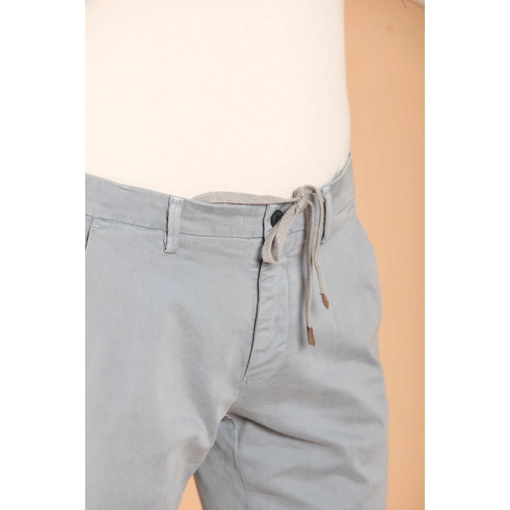 Mason's Slim Fit Azure Chino Broek Blue Heren