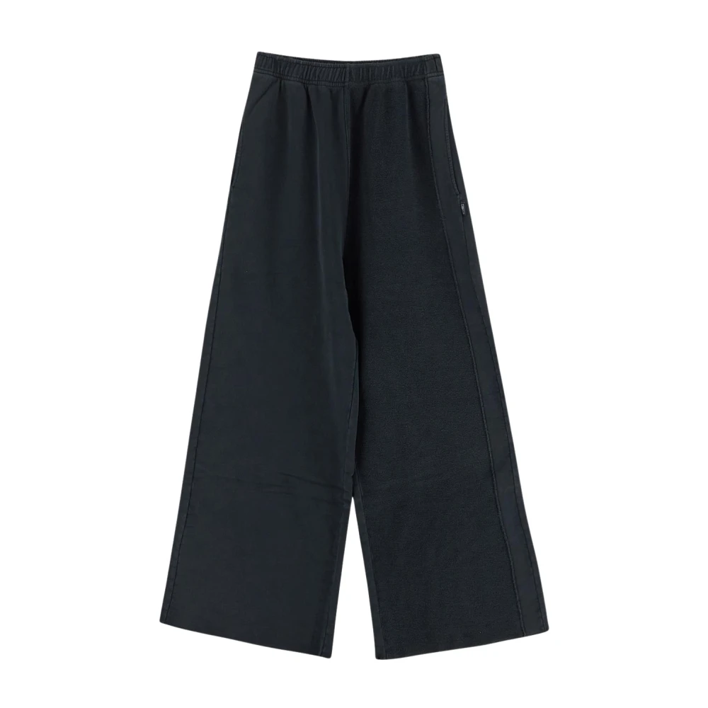 MM6 Maison Margiela Katoenen Wide Leg Jogger Broek Black Heren