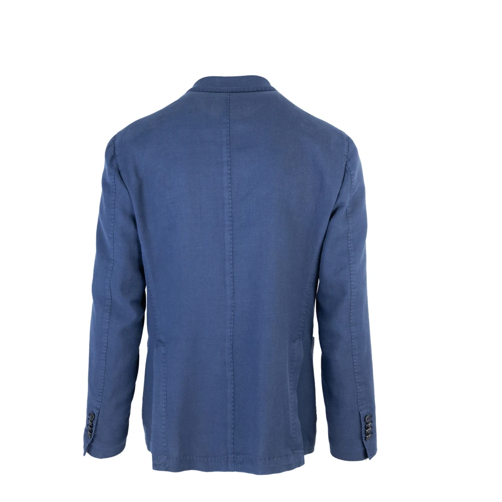Lubiam Blauwe Sportieve 1911 Jack Jas Blue Heren
