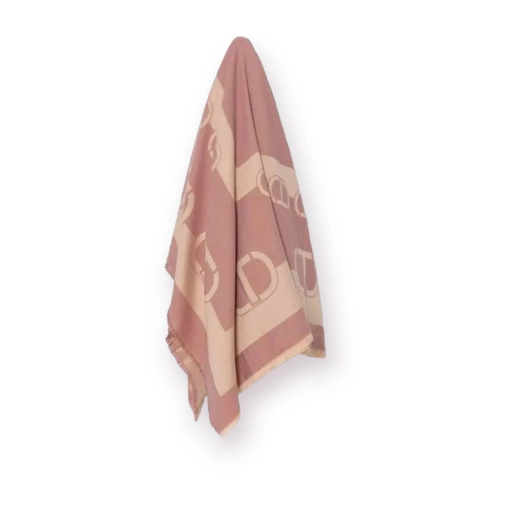 Twinset Viscose Sjaal Pink Dames