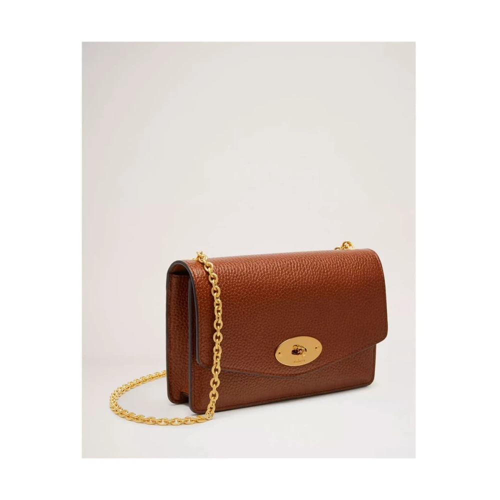 Mulberry Kleine Darley Two Tone Oak Lederen Schoudertas Brown Dames