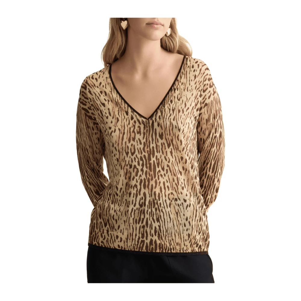Liu Jo Dierenprint Trui met Lange Mouwen Multicolor Dames