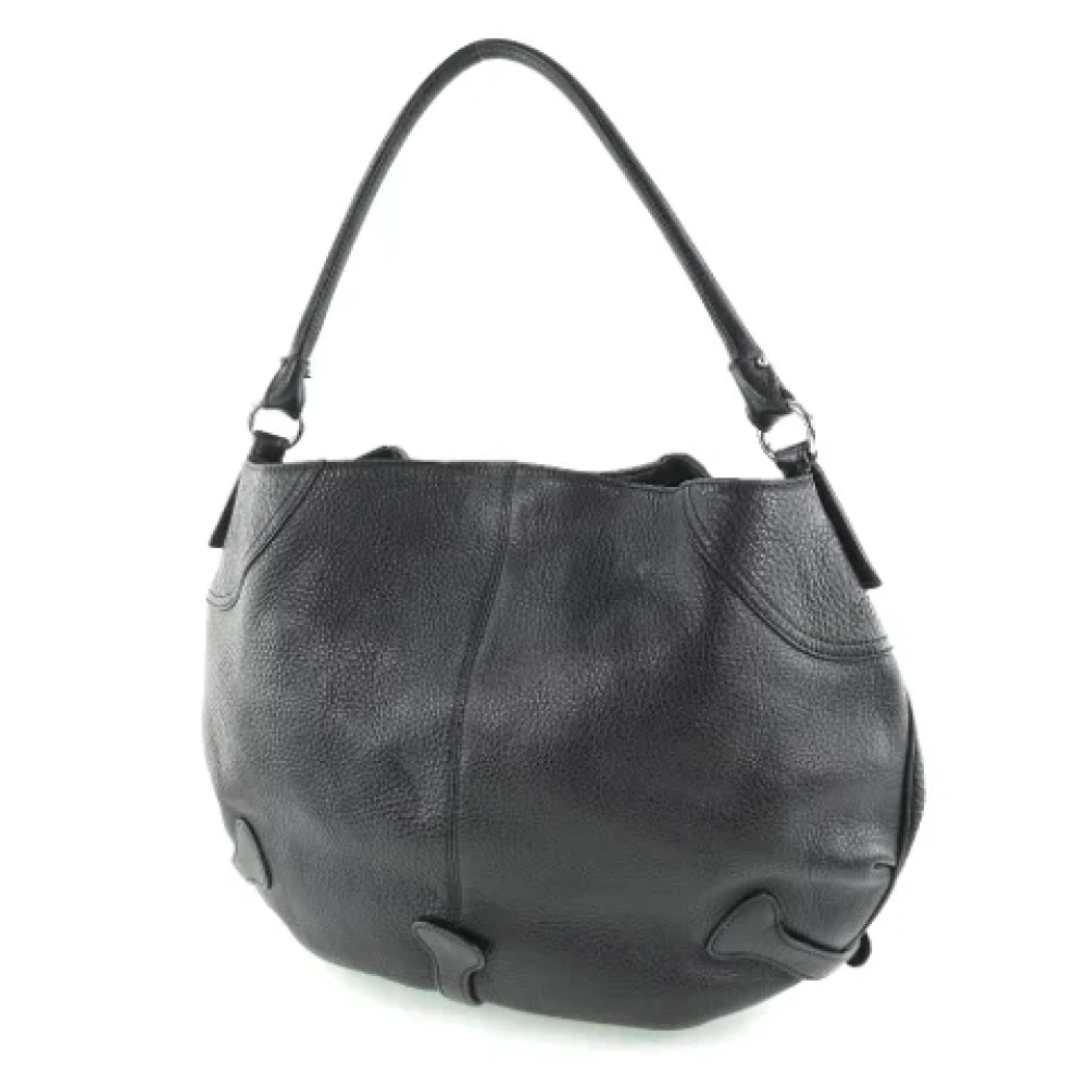 Salvatore Ferragamo Pre-owned Leather shoulder-bags Black Dames