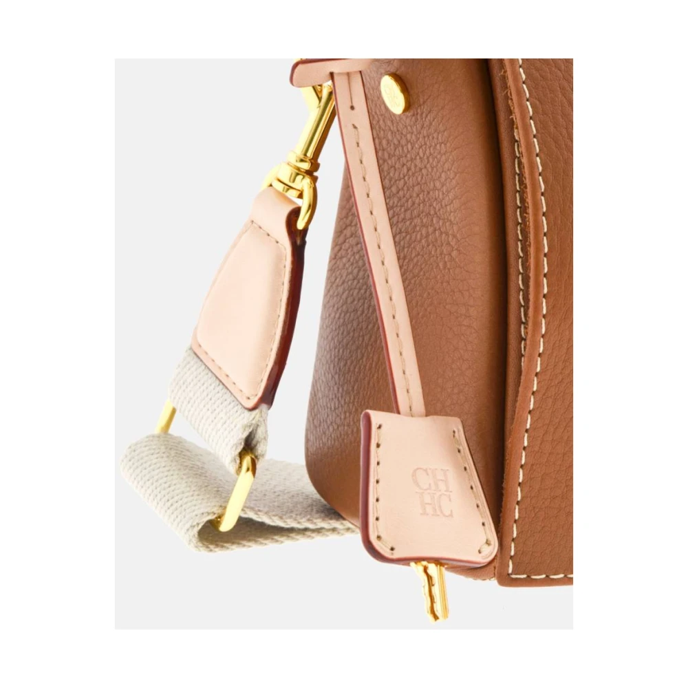 Carolina Herrera Vergrendelde Crossbody Tas Andy Stijl Brown Dames