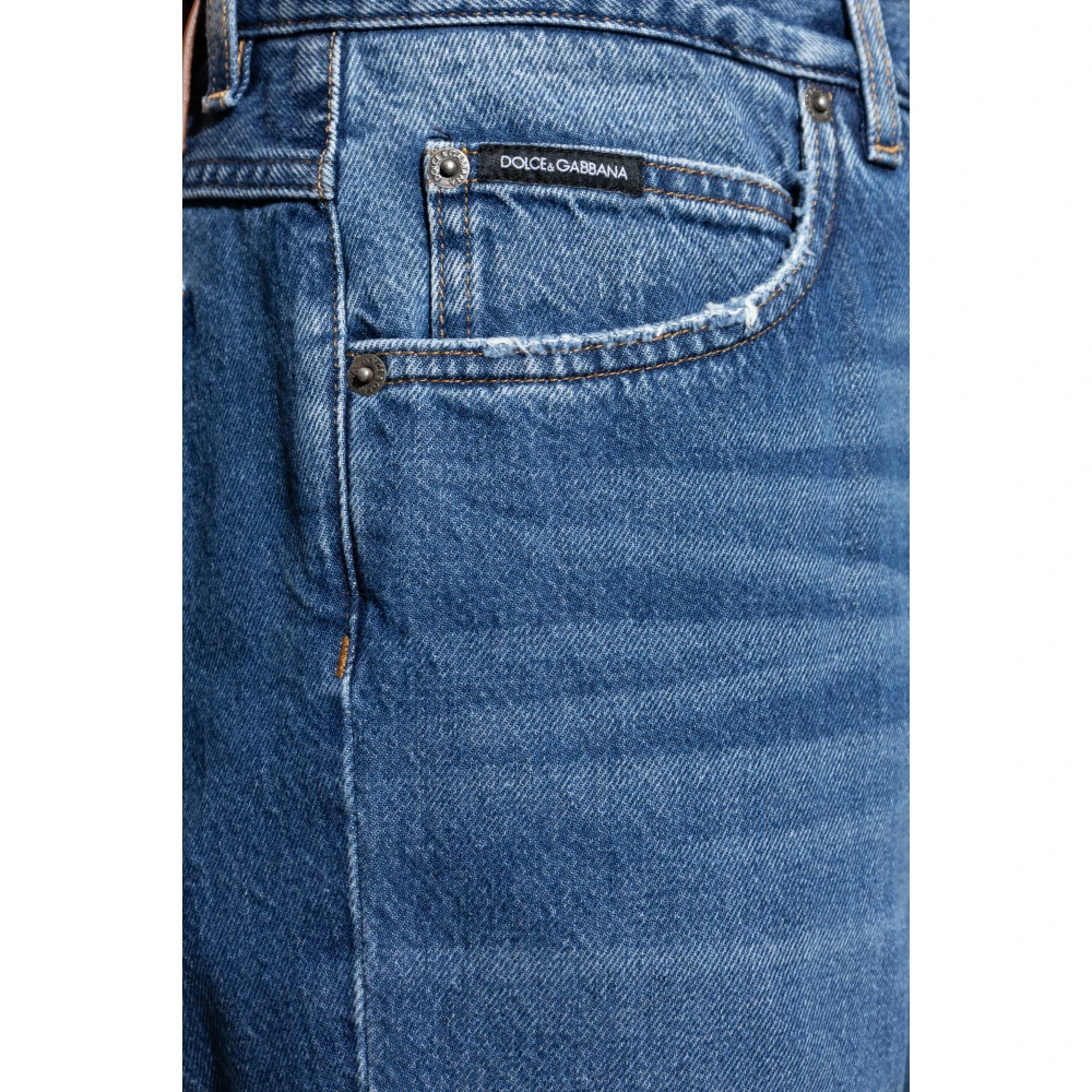 Dolce & Gabbana Jeans met vintage-effect Blue Heren