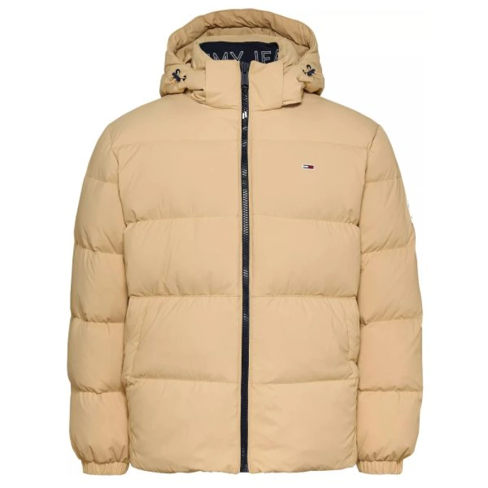 Tommy Jeans Essential Down Puffer Beige Jacka Yellow, Herr