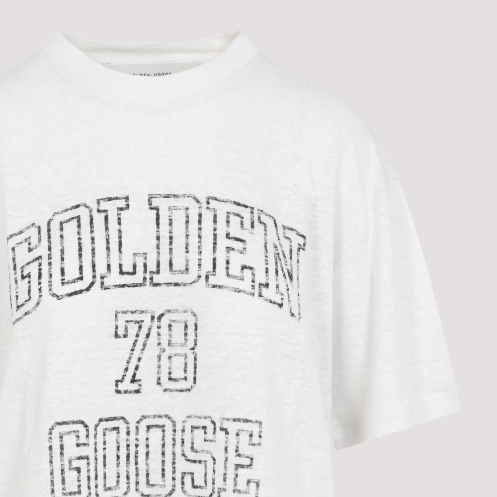 Golden Goose Boxy T-Shirt White Dames