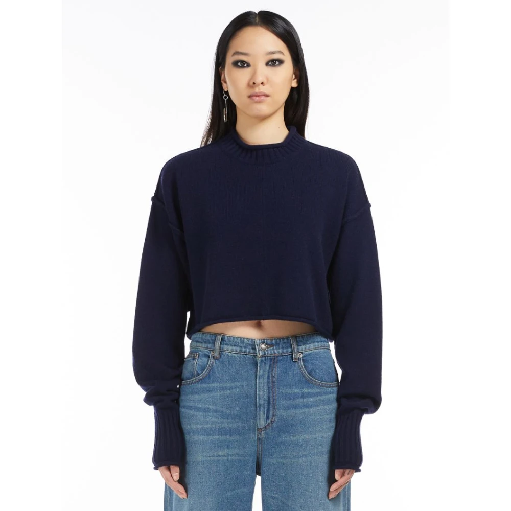 SPORTMAX Maiorca Pullover Sweater Blue Dames