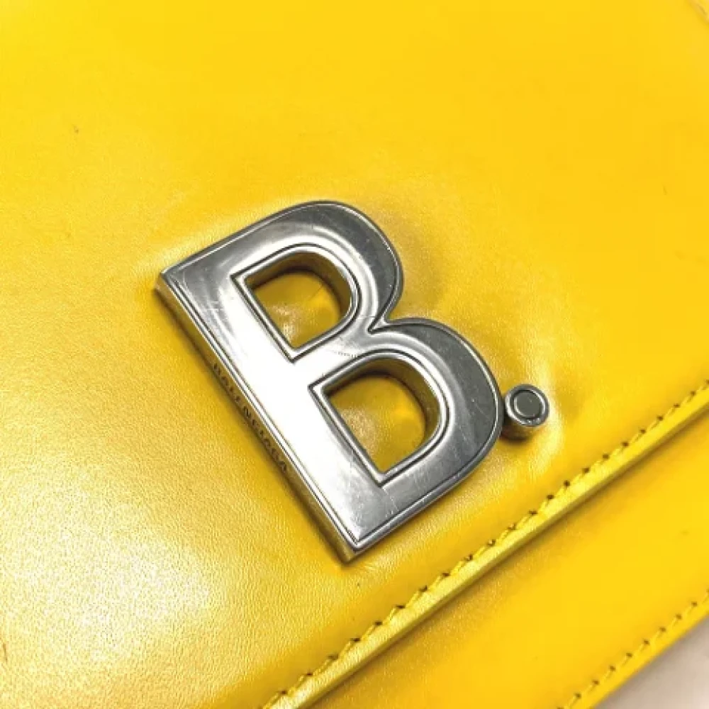 Balenciaga Vintage Pre-owned Leather shoulder-bags Yellow Dames