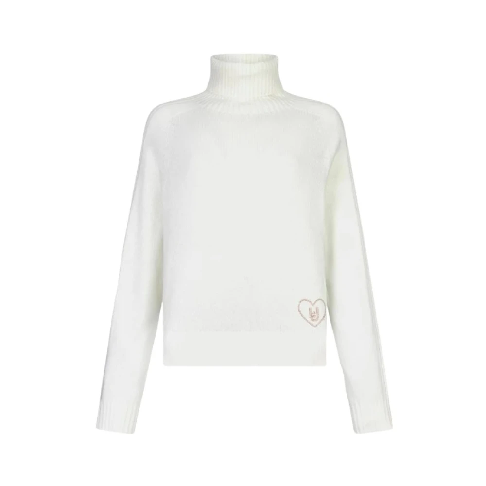 Liu Jo Donna Bianco - Wool And Cashmere Turtleneck - Knitwear - L
