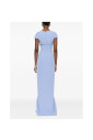 robe-bleu-bleuet-avec-encolure-en-v-et-manches-courtes