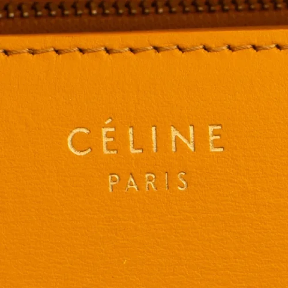 Celine Vintage Pre-owned Leather celine-bags Yellow Dames