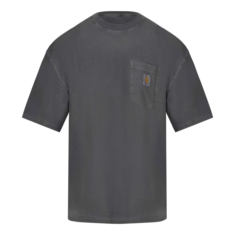Carhartt Wip 89Gd T-Shirt Loose Pocket Black Garment Dyed - Immagine 5