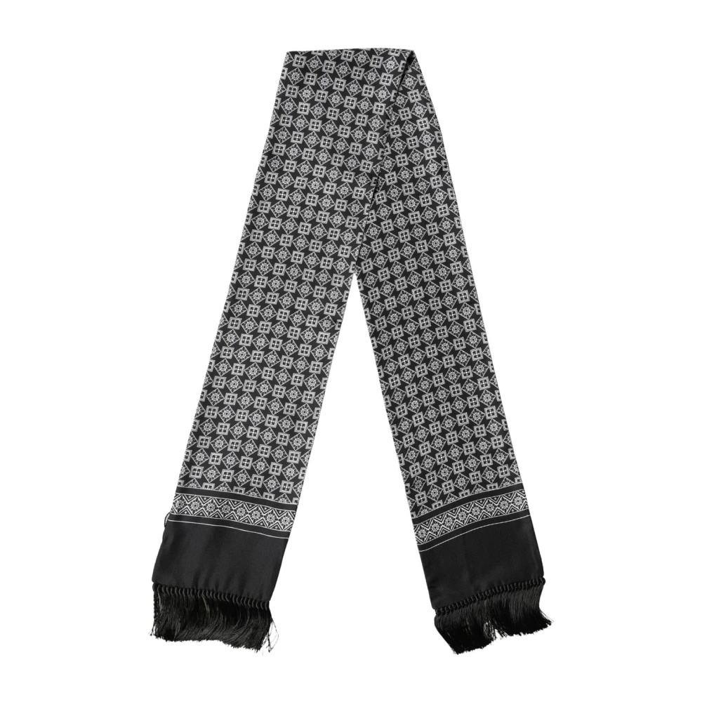 Dolce & Gabbana Herr Multicolor Accessoarer One Size, Halsduk I Siden Med Geometriskt Mönster