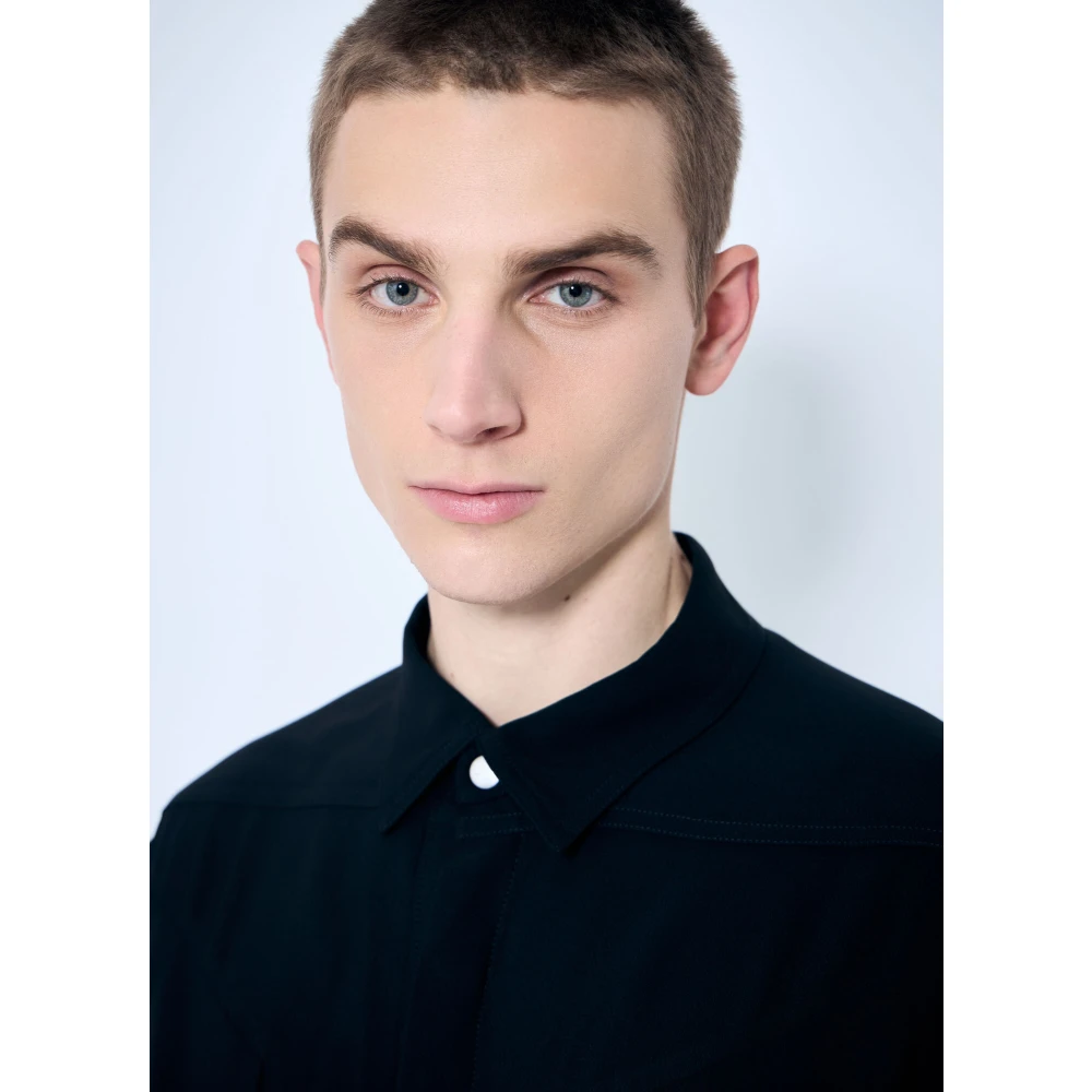 Rick Owens Mouwloos Overshirt met Zakken met Rits Black Heren