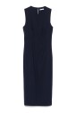 navy-blue-sleeveless-dress-rear-slit