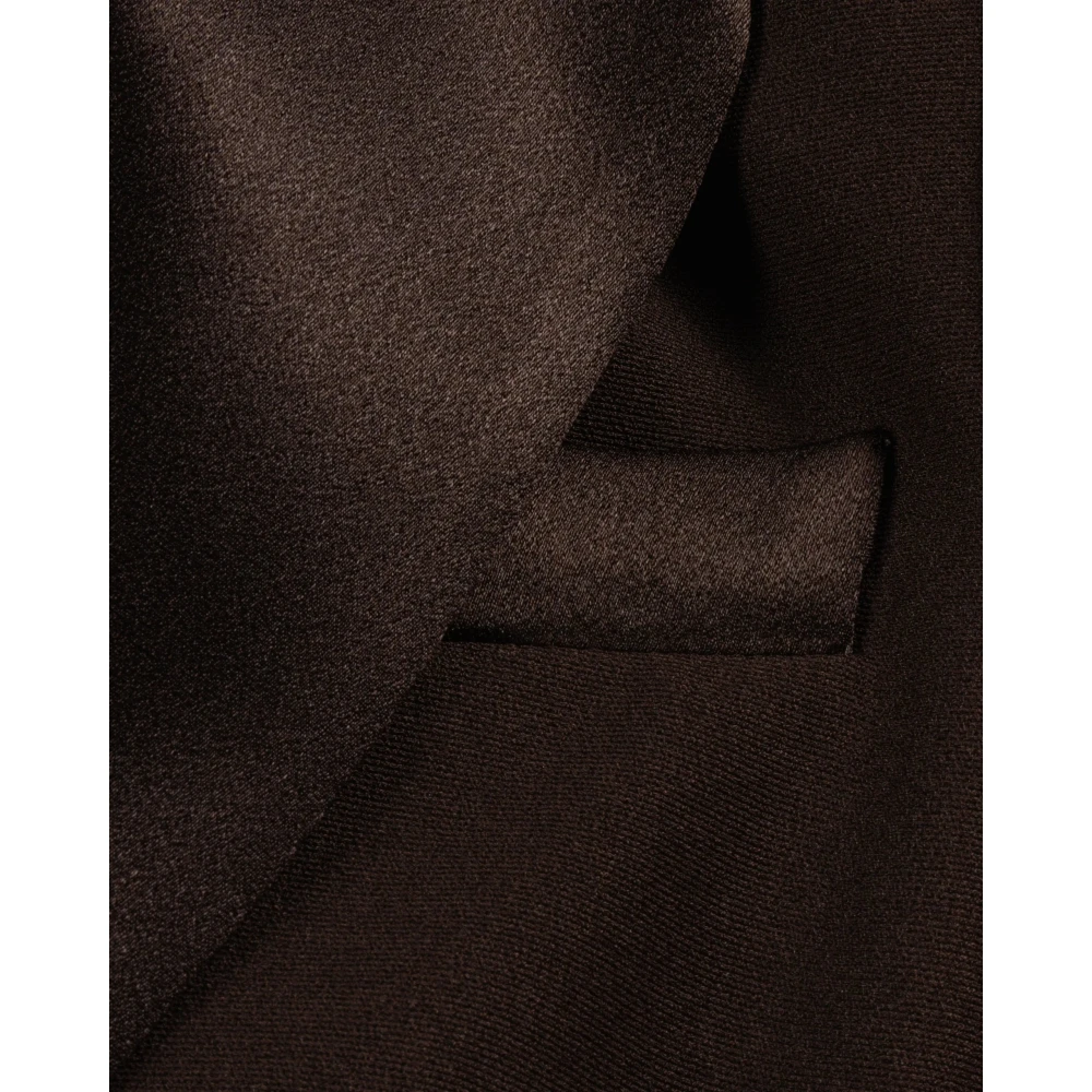 Hebe Studio Smoking Suit Blazer Brown Dames