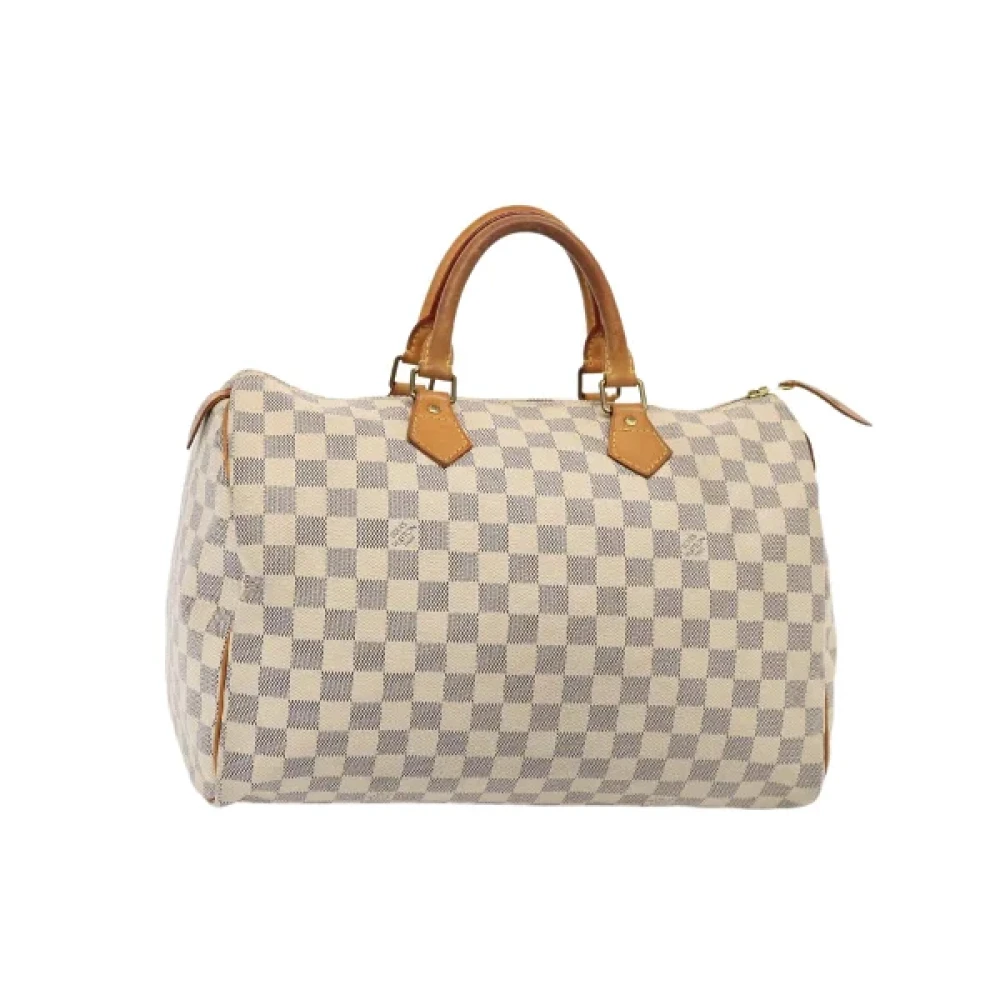 Louis Vuitton Vintage Pre-owned Canvas handvskor Beige, Dam