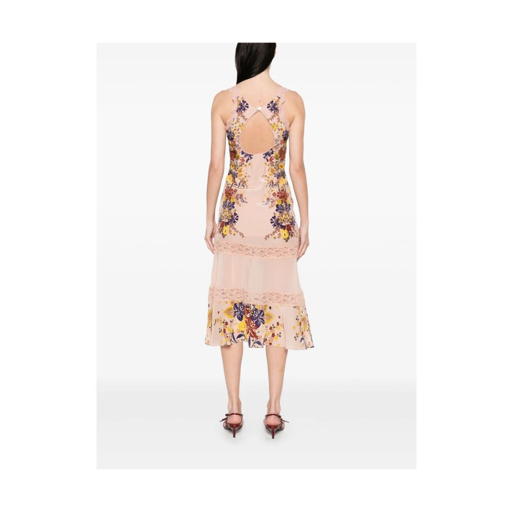 Farm Rio Roze Mouwloze Jurk Pink Dames