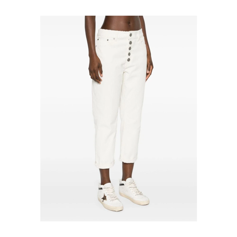 Dondup Ivoor Broek voor Vrouwen Beige Dames