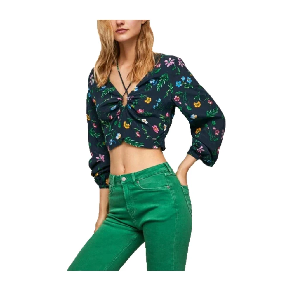 Pepe Jeans Women's Blue Blouses, L, Blouses