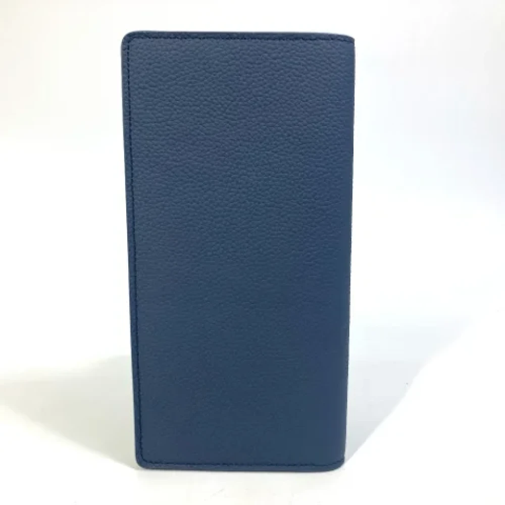 Louis Vuitton Vintage Pre-owned Leather wallets Blue Heren