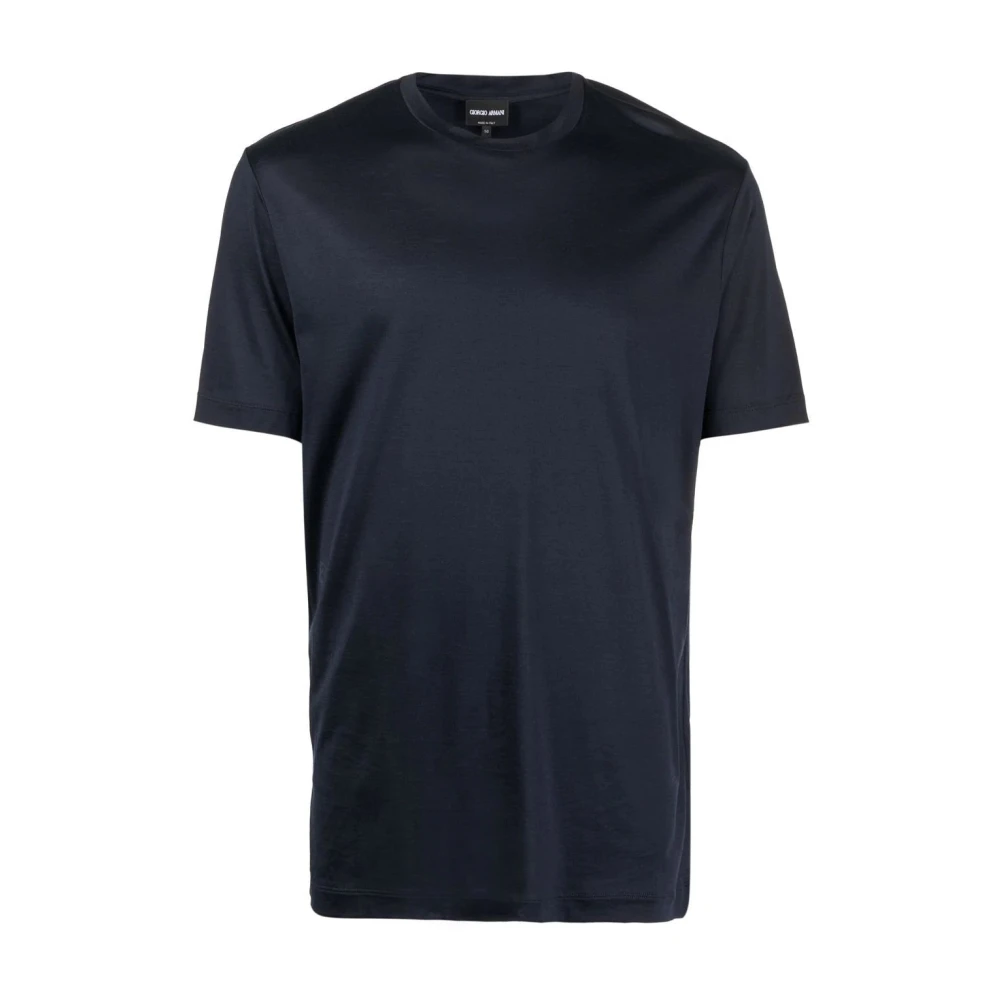 Giorgio Armani Elegant Blauw Heren T-Shirt Blue Heren