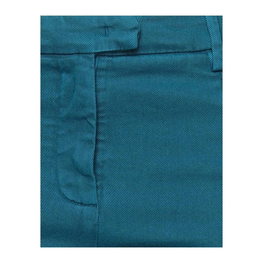 Dondup Slim Fit Blauwe Chino Broek Blue Dames