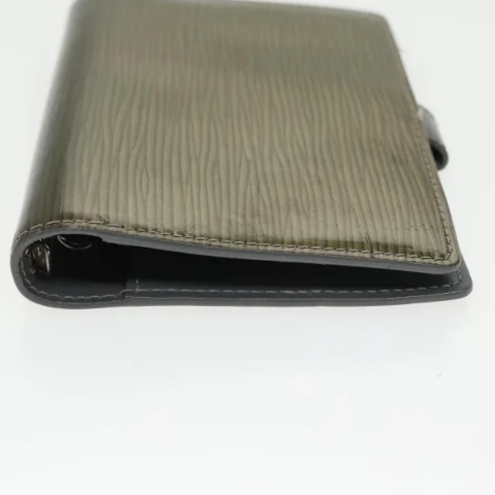 Louis Vuitton Vintage Pre-owned Leather home-office Green Dames