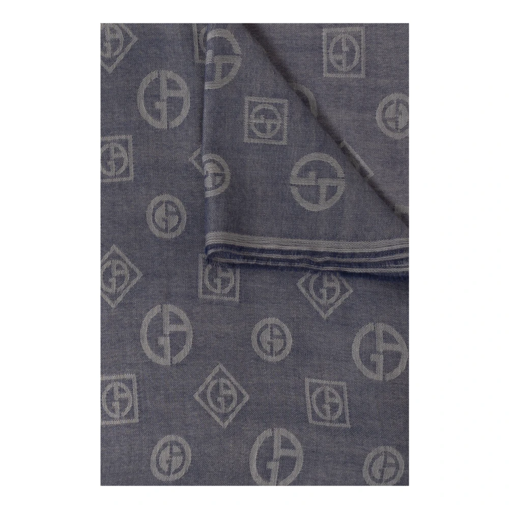 Giorgio Armani Kasjmier sjaal Blue Heren
