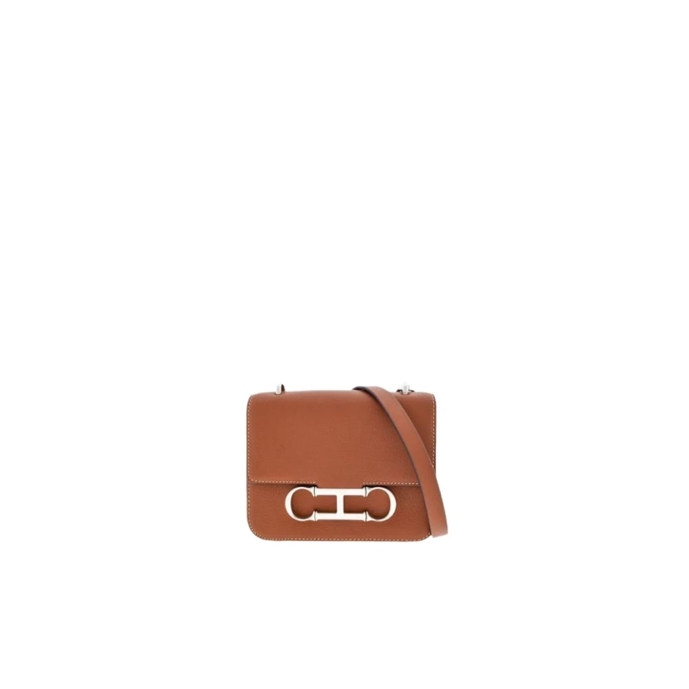 Carolina Herrera Mini Initials Insignia Tas Brown Dames