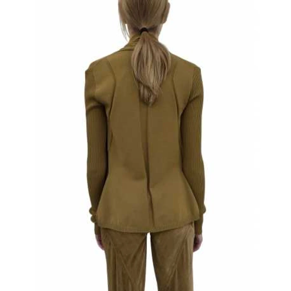 Rick Owens Korte Viscose Wikkel Cardigan Naska Green Dames