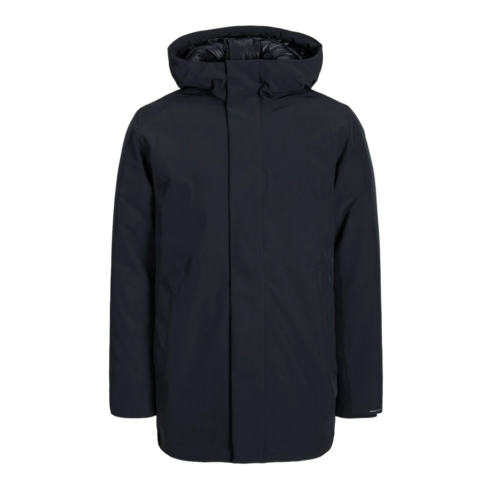 jack & jones Winter Parka Jas met Capuchon Blue Heren