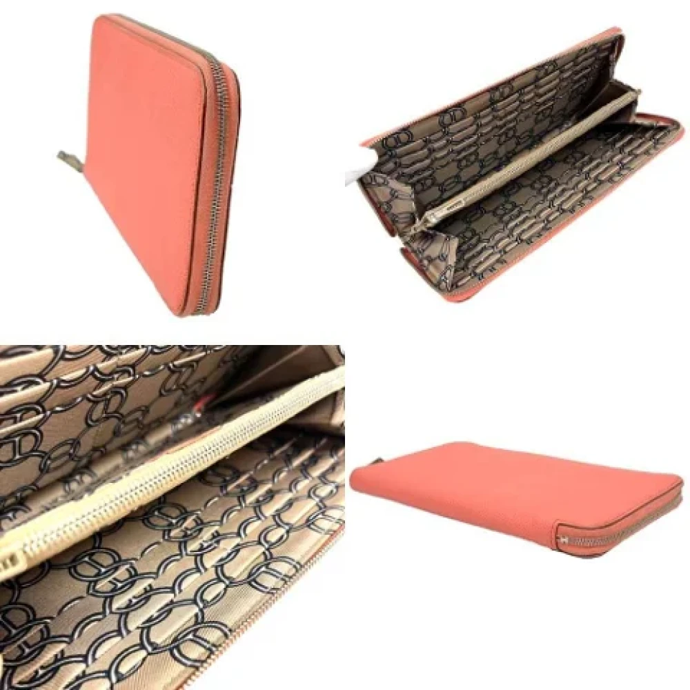 Hermès Vintage Pre-owned Leather wallets Pink Dames
