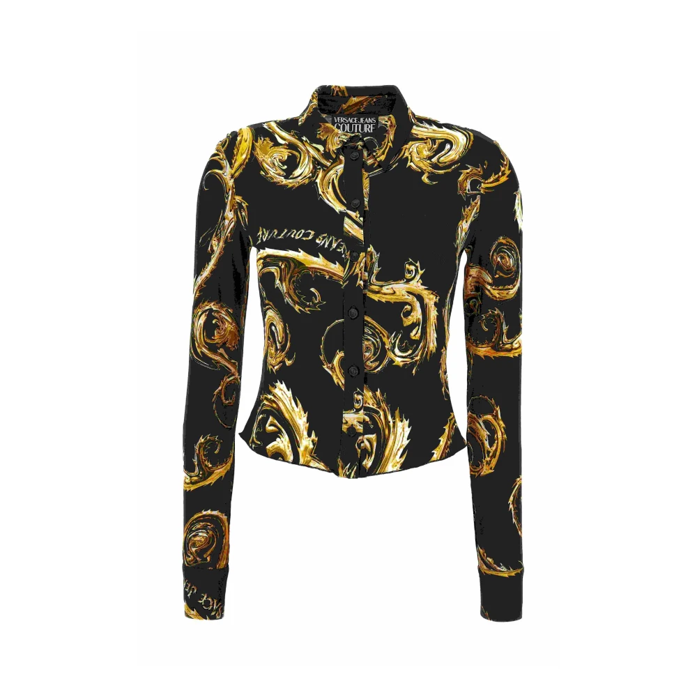 Versace Jeans Couture Overhemden Black Dames