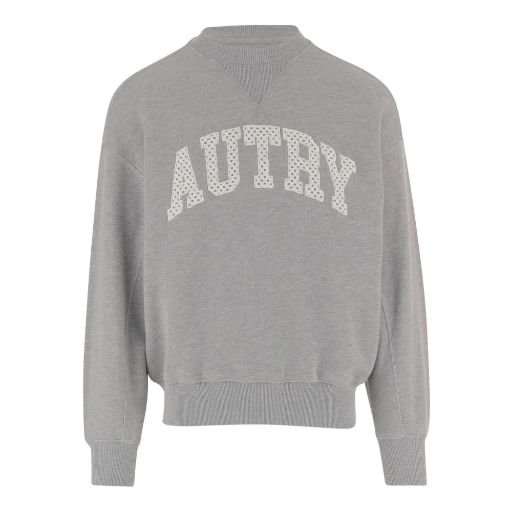 Autry Men's Gray Cotton Sweatshirt With Logo - Sweatshirts - Xs - Sweatshirts & Hoodies