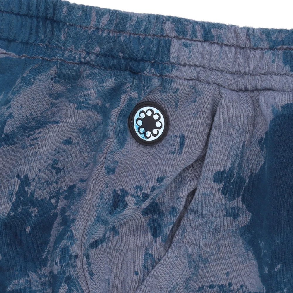 Octopus Fleece Trainingsbroek met Print Blue Heren