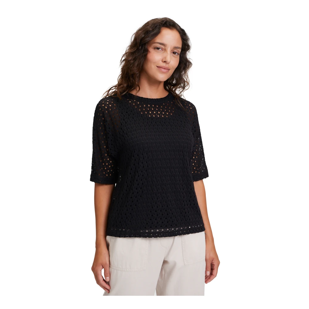 Betty & Co Batwing Sweater Black Dames