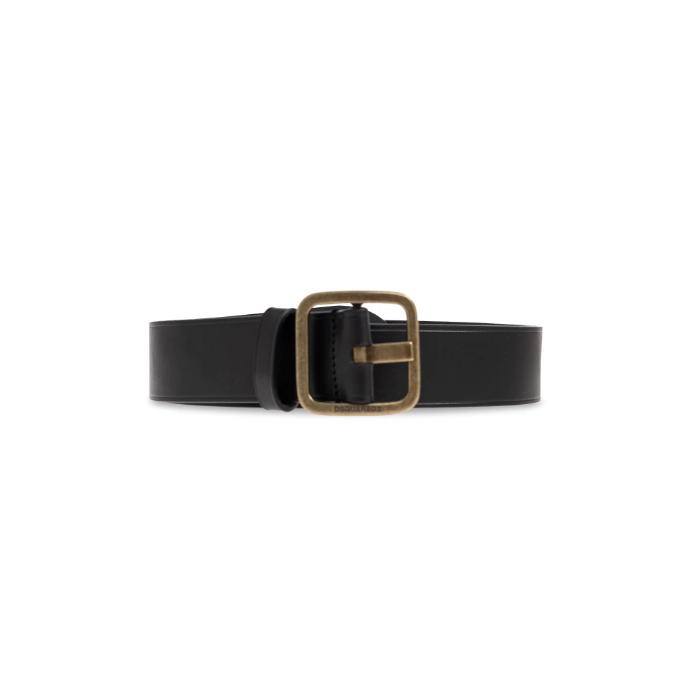 Dsquared2 Vrouw Zwart Plaque Riem