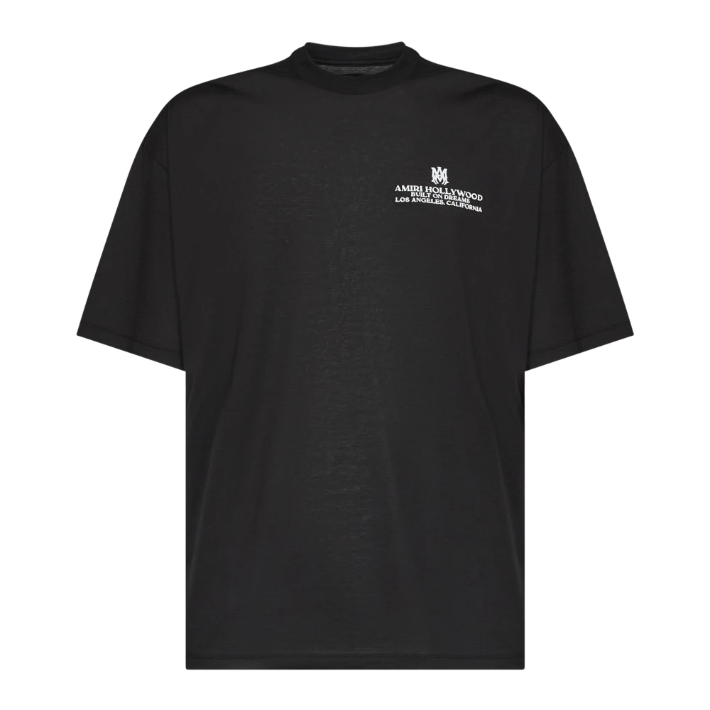 Amiri Men's Black T-Shirts, S, Built On Dreams Oversized Tee