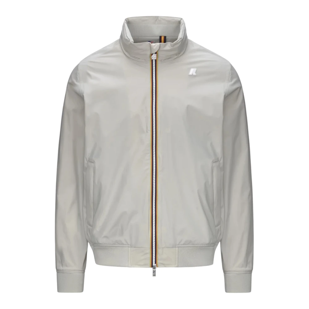 K-Way Herr Grå Jackor L, Nylon, Stretch Nylon Jersey Kappa